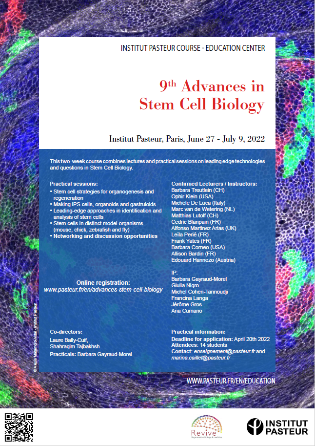 Poster for Advances is Stem Cell Biology 2022